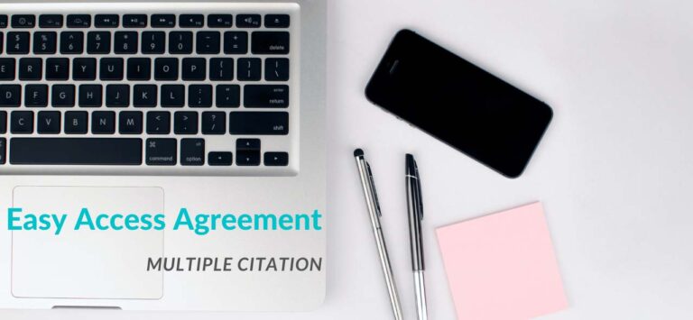 Easy Access Agreement: multiple citation